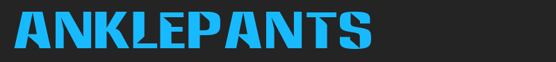 Anklepants font