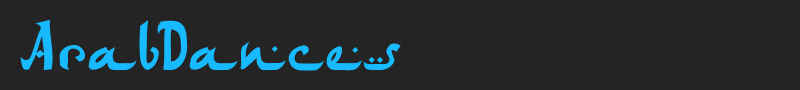 ArabDances font