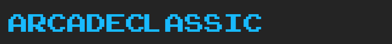 ArcadeClassic font