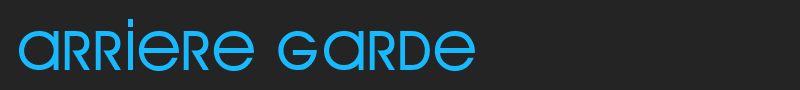 Arriere Garde font