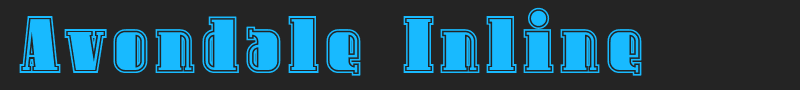 Avondale Inline font