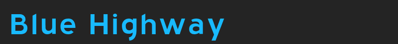 Blue Highway font