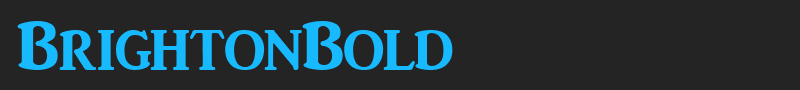 BrightonBold font