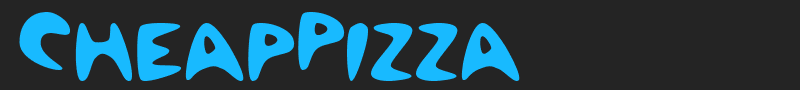 CheapPizza font