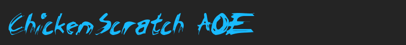 ChickenScratch AOE font