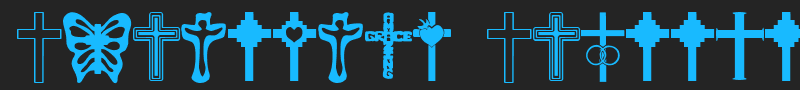 Christian Crosses font