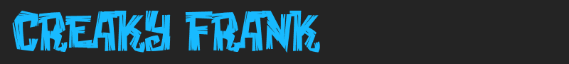 Creaky Frank font