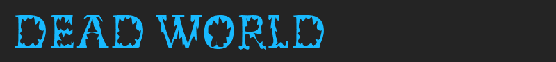 Dead World font