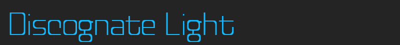 Discognate Light font