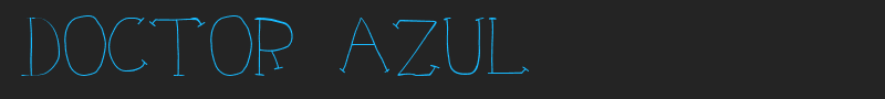 Doctor Azul font