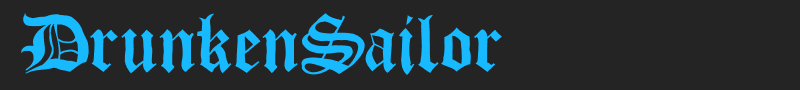 DrunkenSailor font