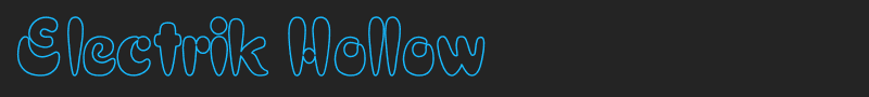 Electrik Hollow font