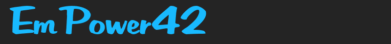 EmPower42 font