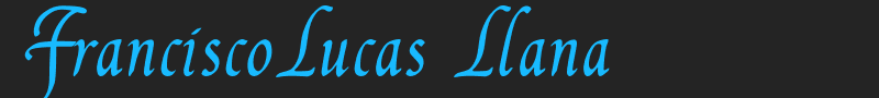 FranciscoLucas Llana font