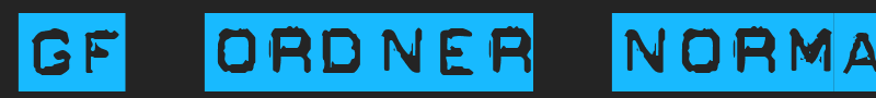 GF Ordner Normal font