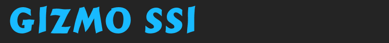 Gizmo SSi font