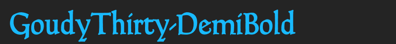 GoudyThirty-DemiBold font