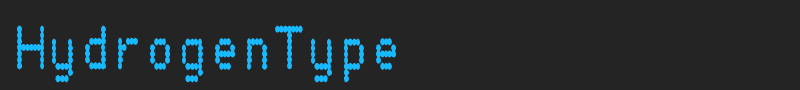 HydrogenType font
