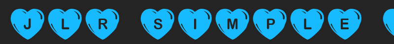 JLR Simple Hearts font