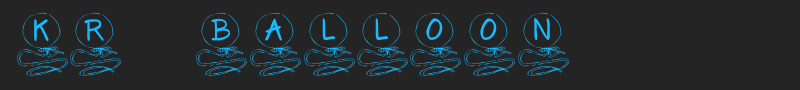 KR Balloon font