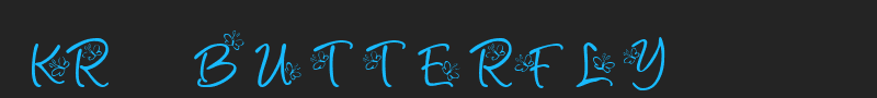 KR Butterfly font