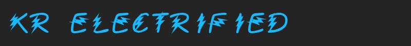 KR Electrified font