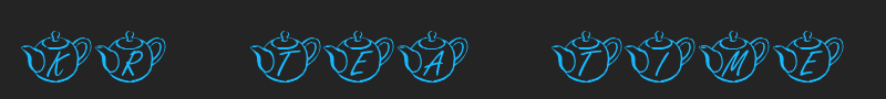 KR Tea Time font