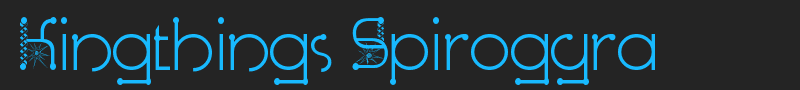 Kingthings Spirogyra font