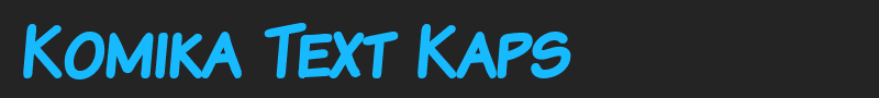 Komika Text Kaps font