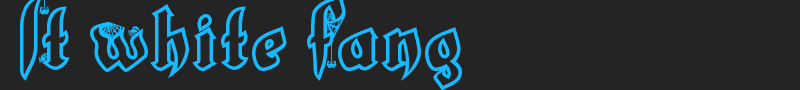 LT White Fang font