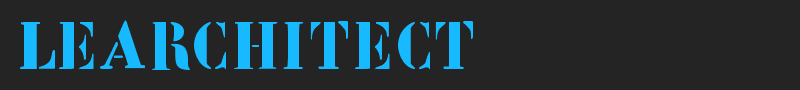 LeArchitect font