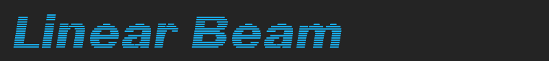 Linear Beam font