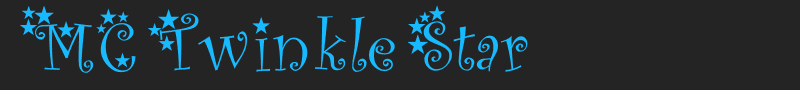 MC Twinkle Star font