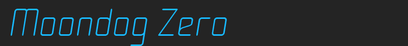 Moondog Zero font