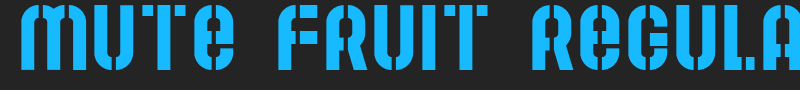 Mute Fruit Regular font