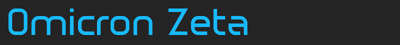 Omicron Zeta font