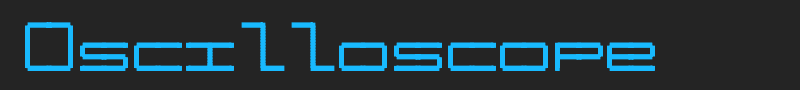 Oscilloscope font