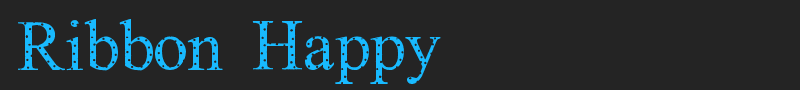 Ribbon Happy font