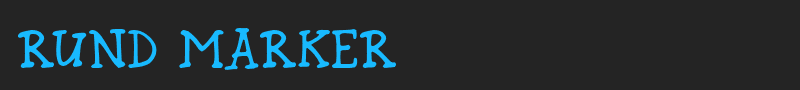 Rund Marker font