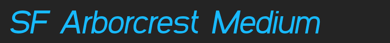 SF Arborcrest Medium font