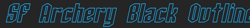 SF Archery Black Outline font