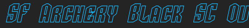 SF Archery Black SC Outline font