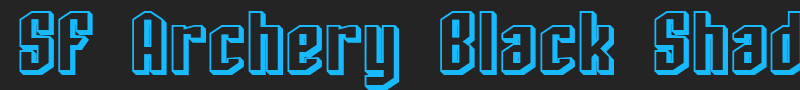 SF Archery Black Shaded font