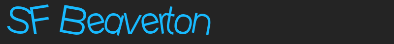 SF Beaverton font