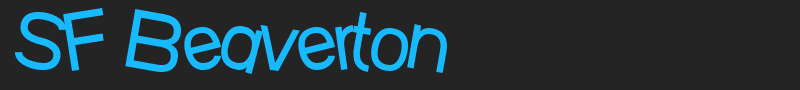 SF Beaverton font