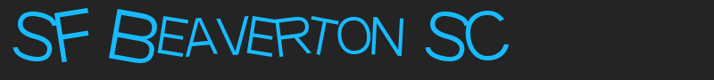 SF Beaverton SC font