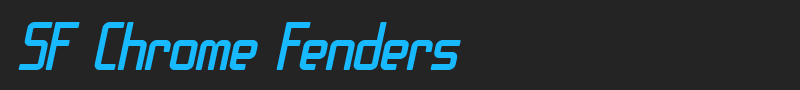 SF Chrome Fenders font