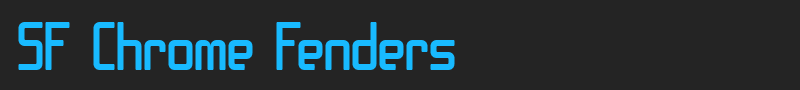 SF Chrome Fenders font