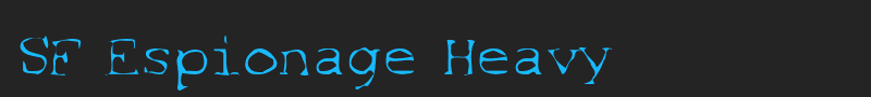 SF Espionage Heavy font