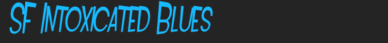 SF Intoxicated Blues font